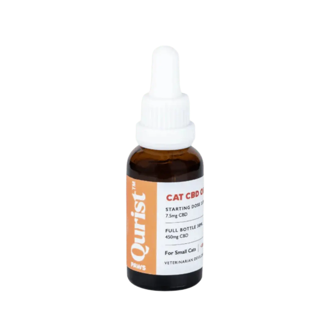 Qurist CBD Oil for Cats - 450mg/900mg (100% THC free).
