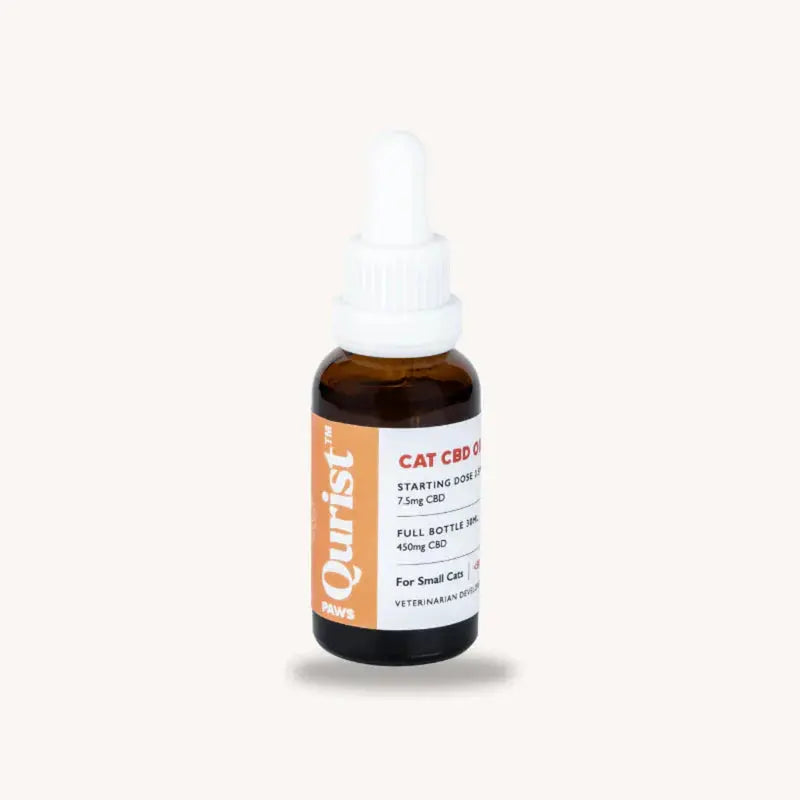 Qurist CBD Oil for Cats - 450mg/900mg (100% THC free).
