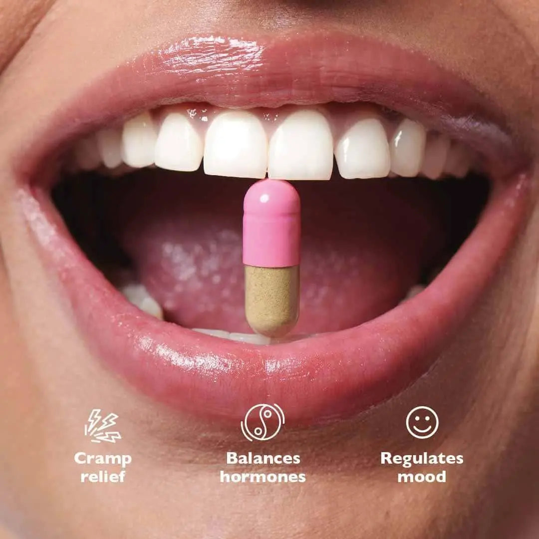 Qurist Periodaid - long-lasting pain relief and facilitates a hormonal balance to tackle all 7 PMS symptoms.