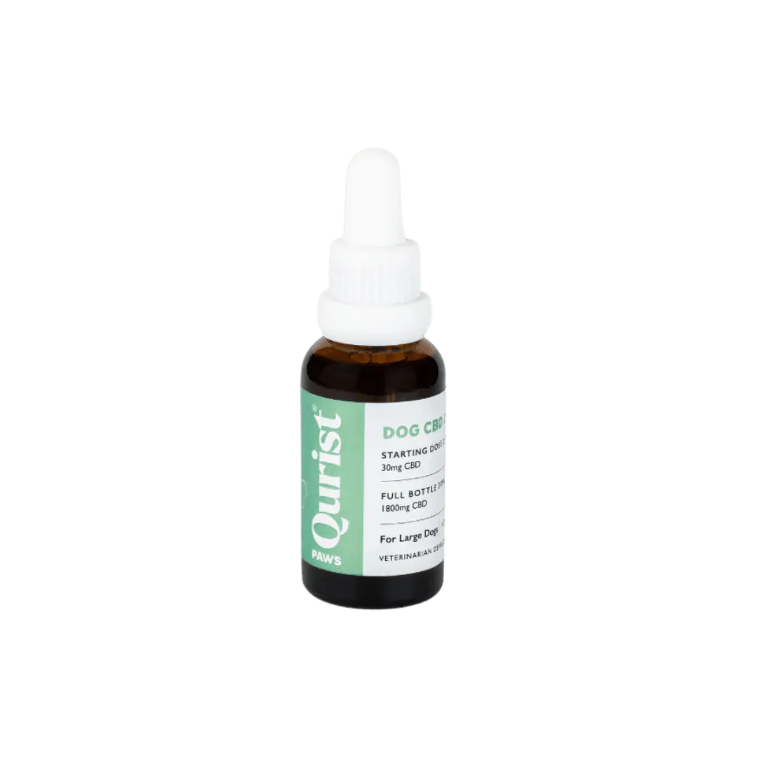Qurist CBD Oil for Large Dogs - 1800mg (100% THC free).