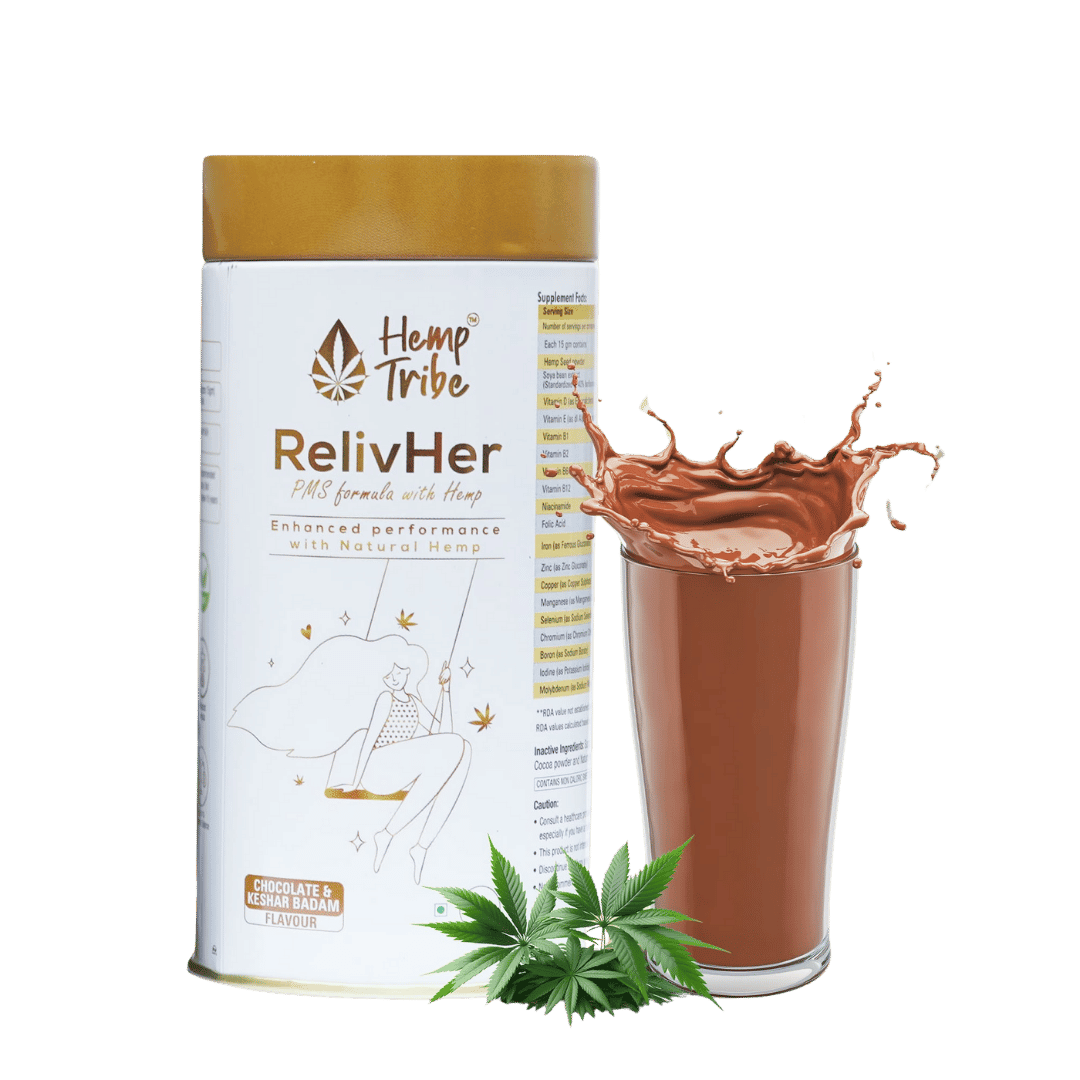 Hemp Tribe- RelivHer | Helps Regulate Menstrual CycleMultivitamin SupplementsRelivHer - Hemp PMS Relief Supplement | Cycle Regulation