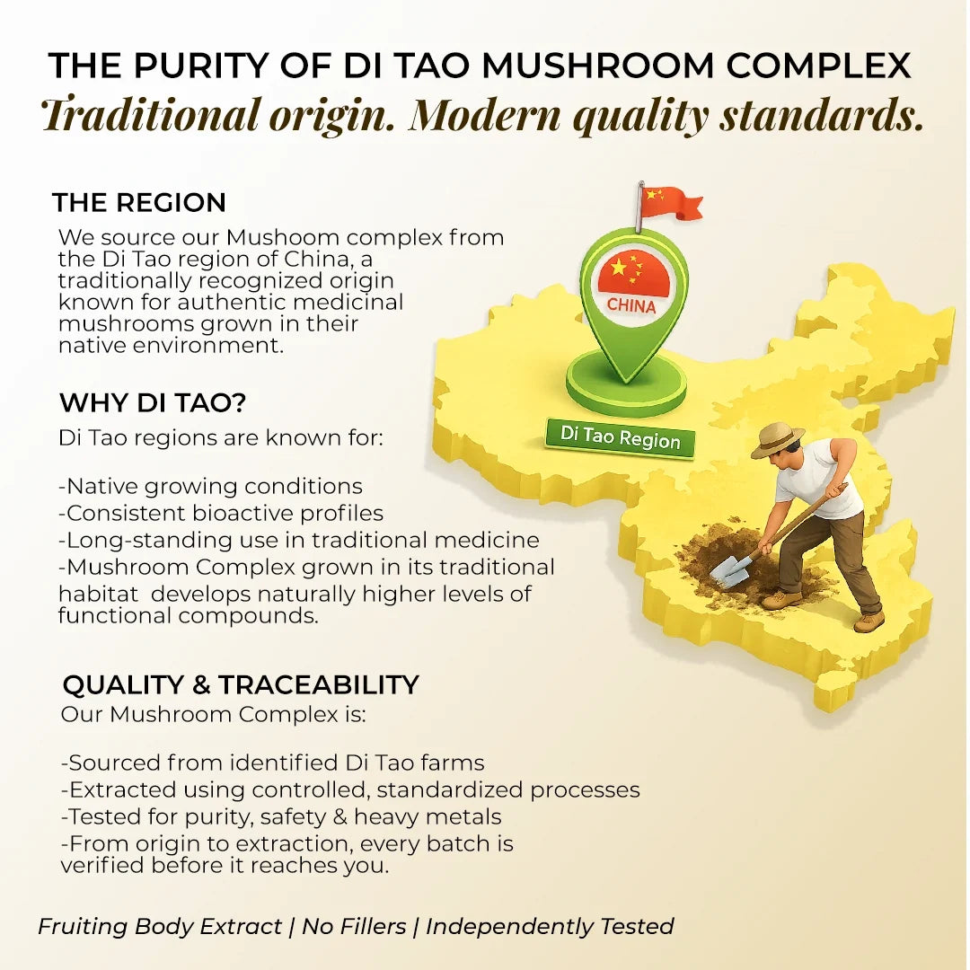 Rooted Actives 7 Mushroom Complex Capsules (60 Veg Caps) | Lion's Mane, Reishi, Cordyceps & More