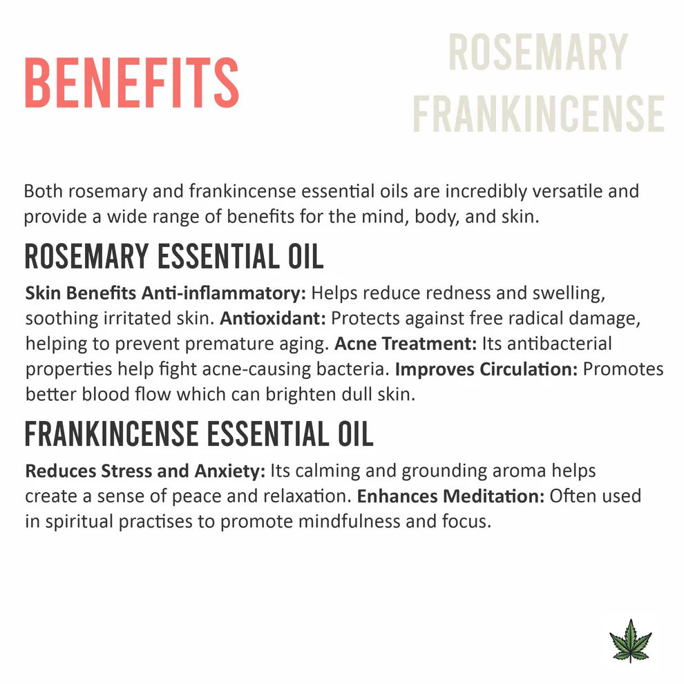 CannaCalm Hemp Massage Oil-Rosemary + Frankincense.