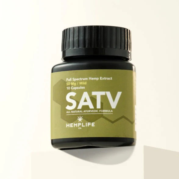 Hemplife SATV Mild 50mg/cap - 10 Capsules | Pain, SleepCannabis capsuleHemplife SATV 50mg Capsules | Sleep, Pain Relief