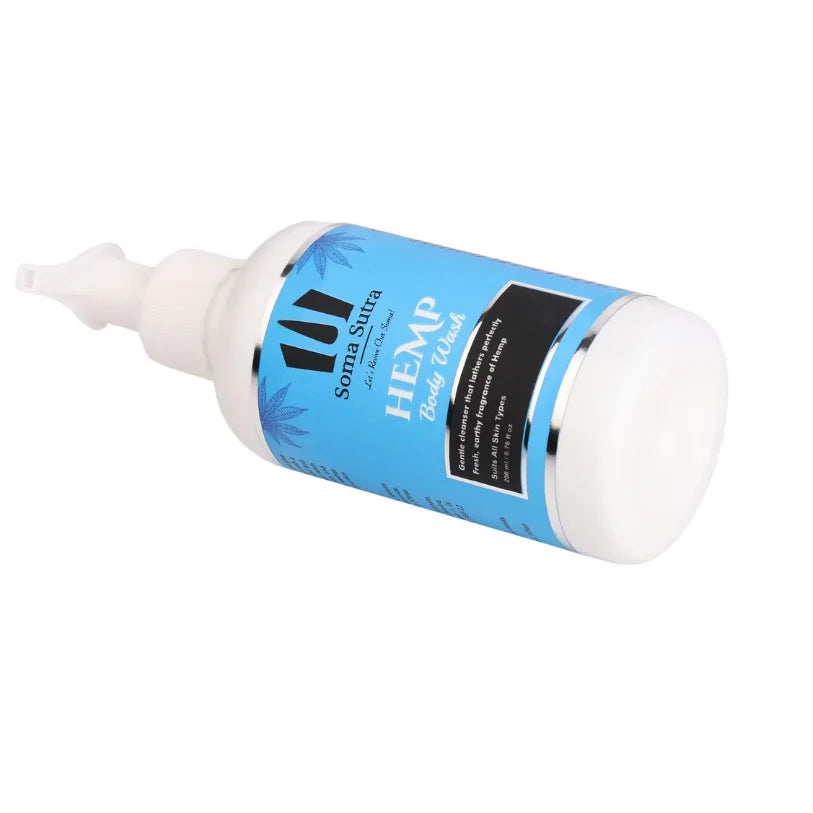 Soma Sutra Hemp Body Wash | Invigorating Citrus Body Wash with Hemp Oil | Lemon, Orange & Plum | Deep Cleanse & Soft Skin