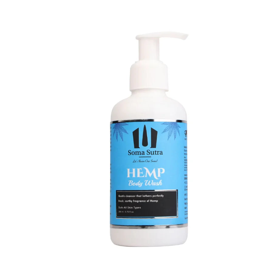 Soma Sutra Hemp Body Wash | Invigorating Citrus Body Wash with Hemp Oil | Lemon, Orange & Plum | Deep Cleanse & Soft Skin