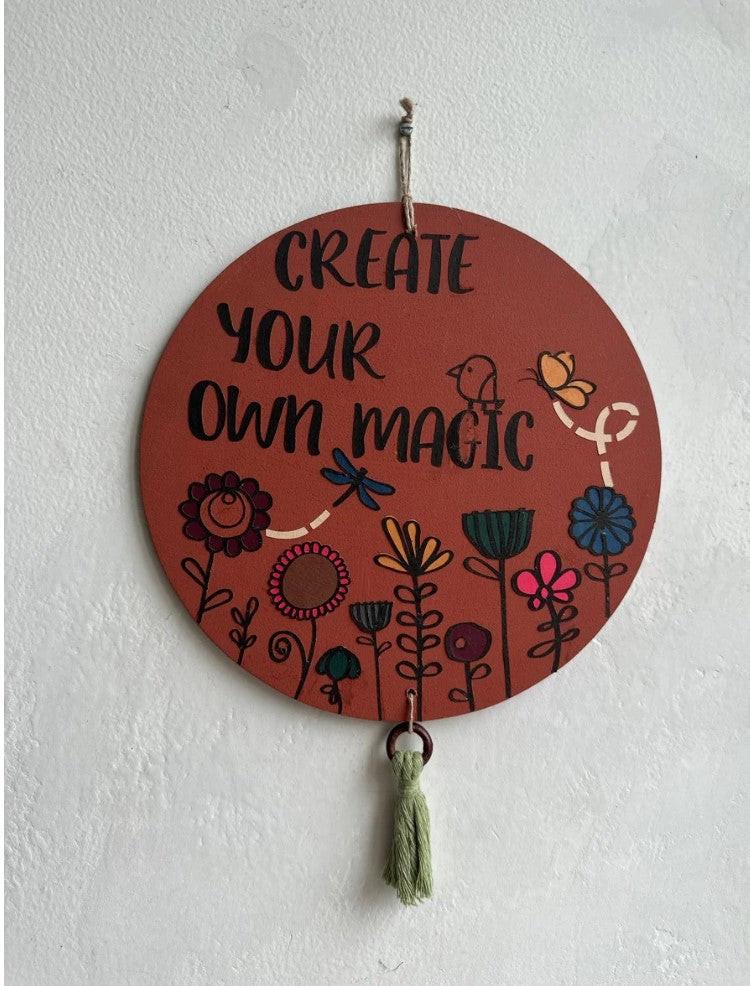 Limore Create your own magic - Enchanted Circle Wall Art.