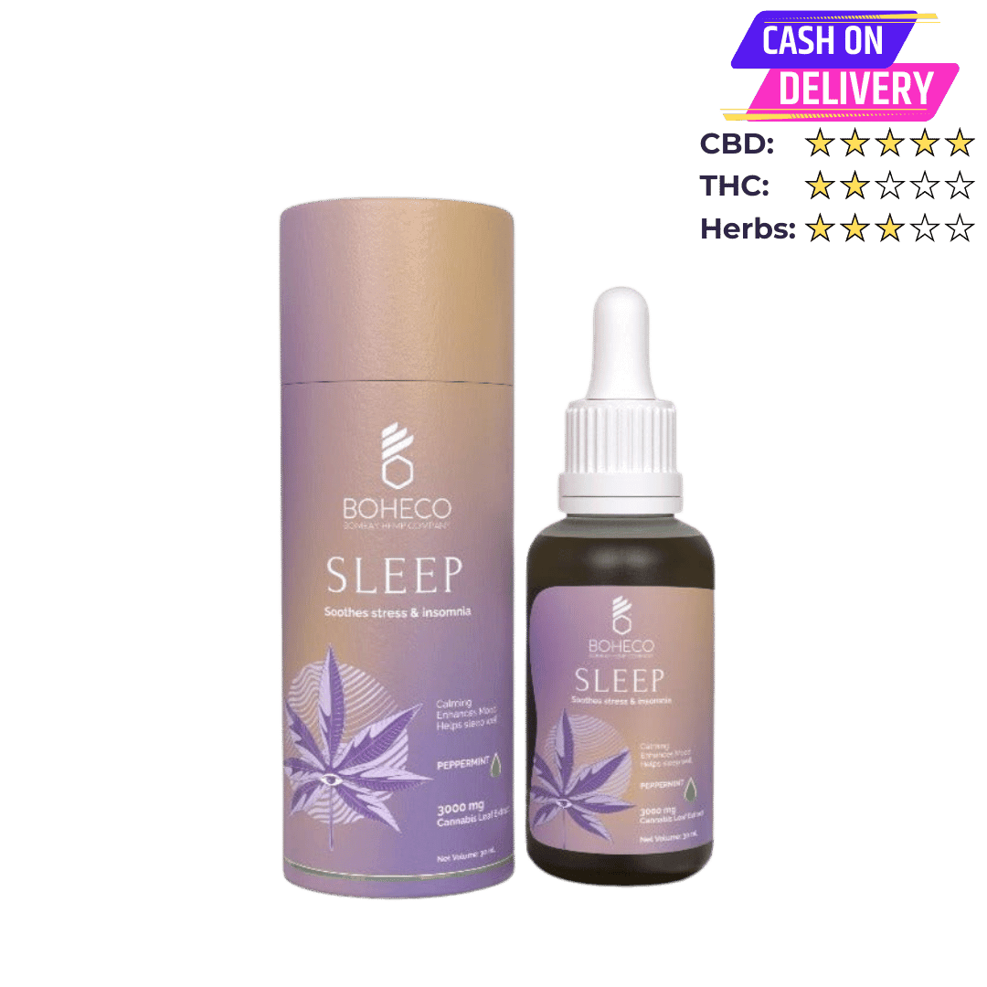 Boheco Sleep (Fennel) Cannabis Oil - Soothes Stress & Insomnia Medical Cannabis Tincture.
