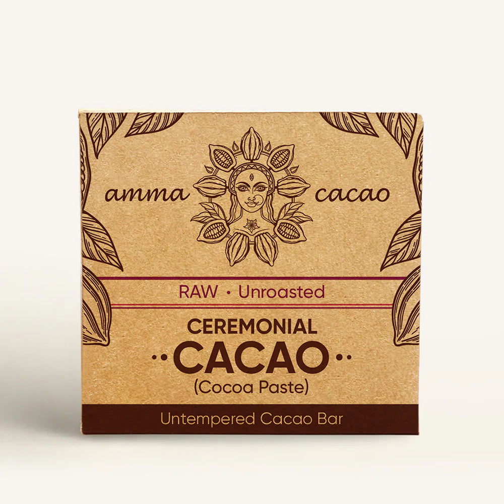 Amma Cacao- Ceremonial Cacao. Raw - Unroasted 36g (Pack of 10)