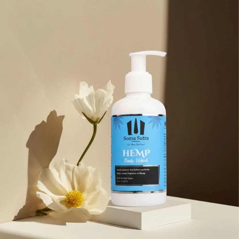 Soma Sutra Hemp Body Wash | Invigorating Citrus Body Wash with Hemp Oil | Lemon, Orange & Plum | Deep Cleanse & Soft Skin