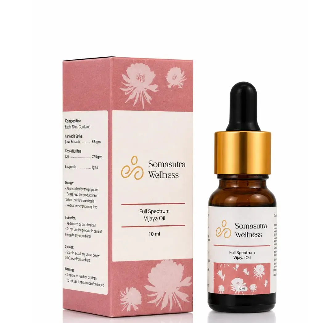 Soma Sutra Medical Cannabis Oil – 2166 MG ,Full Spectrum Vijaya Leaf Extract Oil for Pain, Sleep & Anxiety Support (10ml)