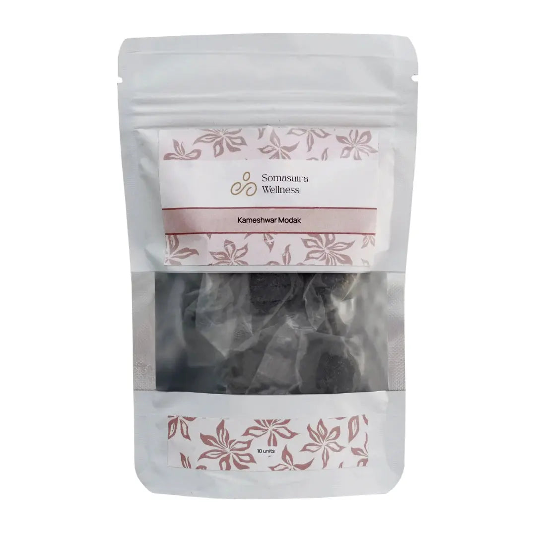Soma Sutra Kameshwar Modak – Vijaya Leaf Extract Ayurvedic Cannabis Vajikaran for Energy, Stamina & Sexual Wellness (Pack of 10)