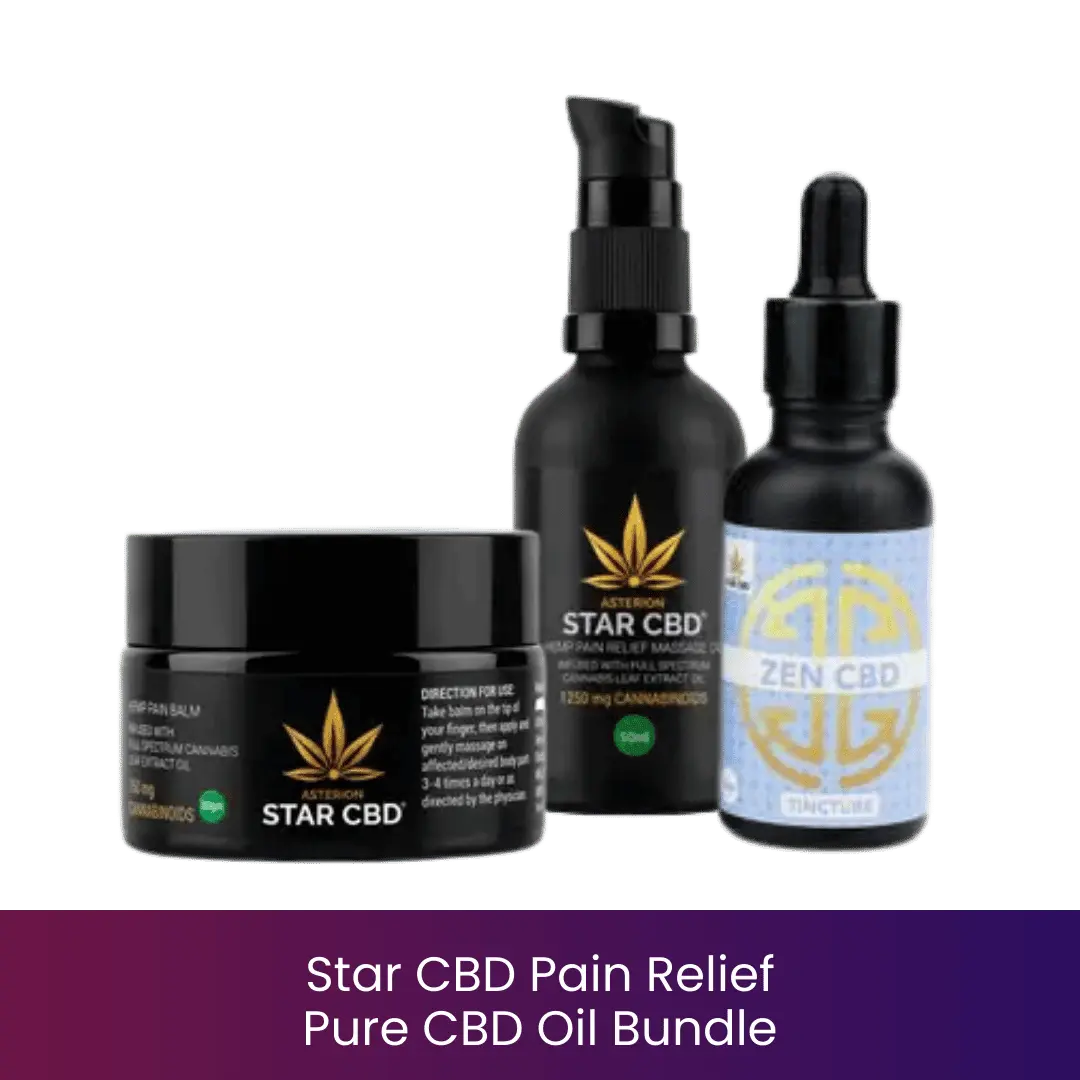 Star CBD Pain Relief Pure CBD oil Bundle.