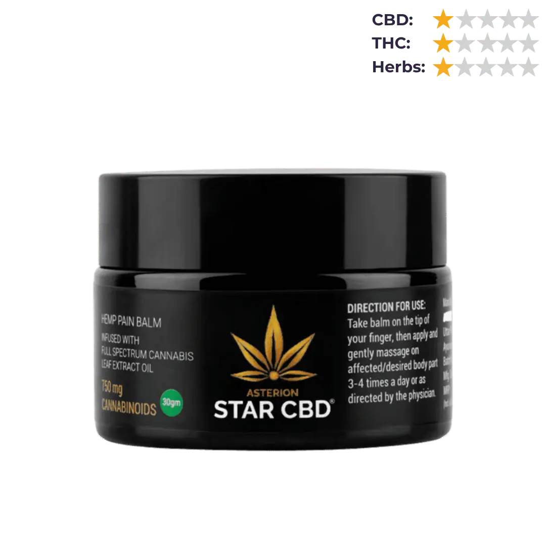 StarCBD- CBD Oil Pain Balm - 750mg/30gm.