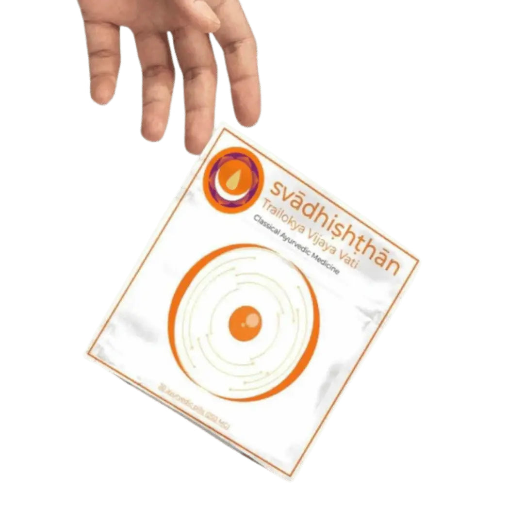 Svadhishthan - Original Trailokya Vijaya VatiVijaya VatiSvadhishthan - Vijaya Vati Cannabis | Ayurvedic Remedy Benefits