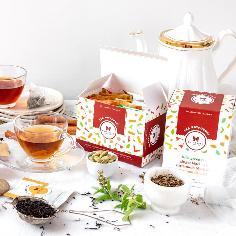 Butterfly Ayurveda- Tea Potpourri | Perfect Traveler's Tea-kit.