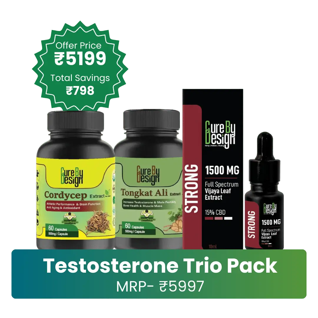 Cure By Design- Testosterone Trio Pack