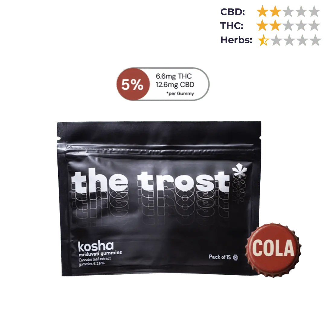 The Trost - Kosha (Cola Flavor)- Cannabis Gummies (Mriduvati)- 5% Cannabis Extract.