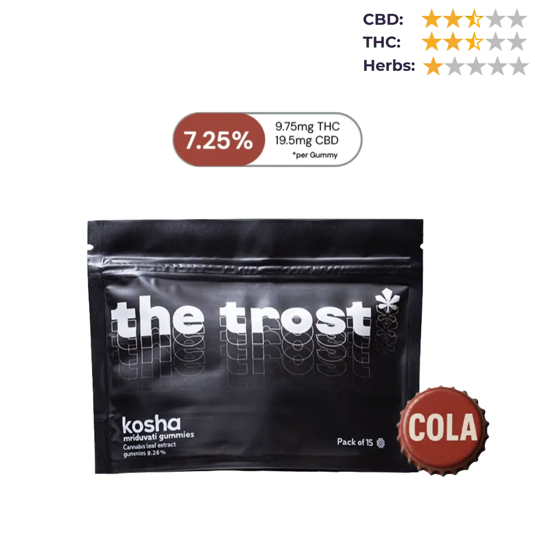 The Trost - Kosha (Cola Flavor) - Strong Cannabis Gummies - 7.25% Cannabis Extract.