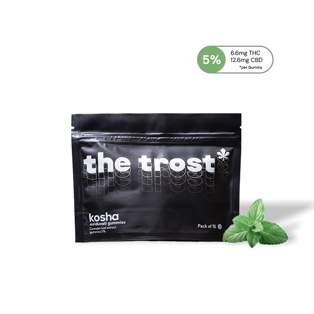 The Trost - Kosha (Mint Flavor ) - Cannabis Gummies (Mriduvati) - 5% Cannabis Extract.
