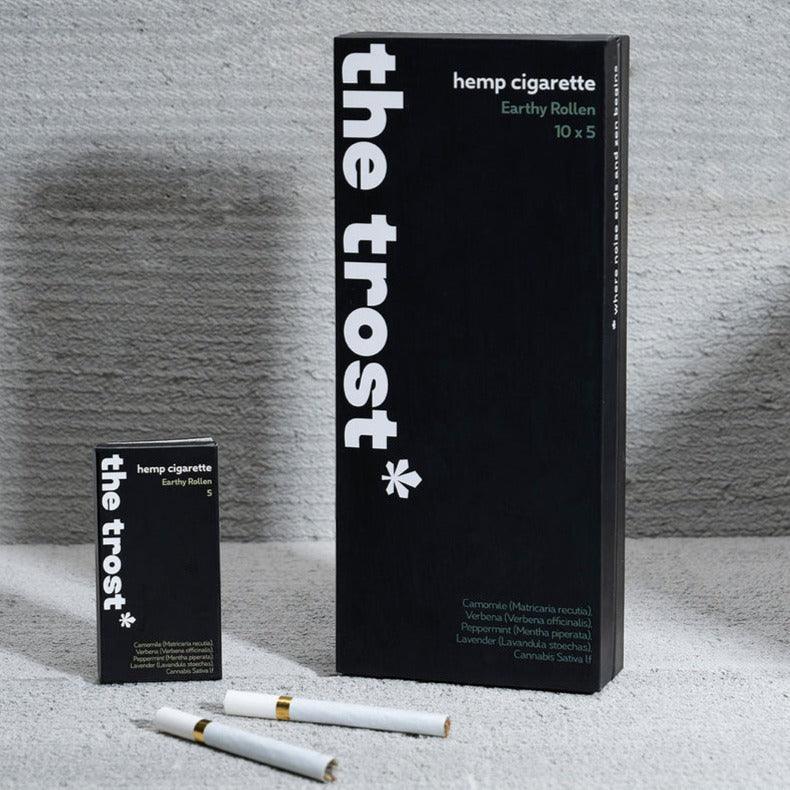 The Trost- Hemp Herbal Cigarette - Earthy Rollen (10x5 pack)Hemp CigarrettsTrost Hemp Herbal Cigarettes - Earthy Rollen | 100% Tobacco-Free