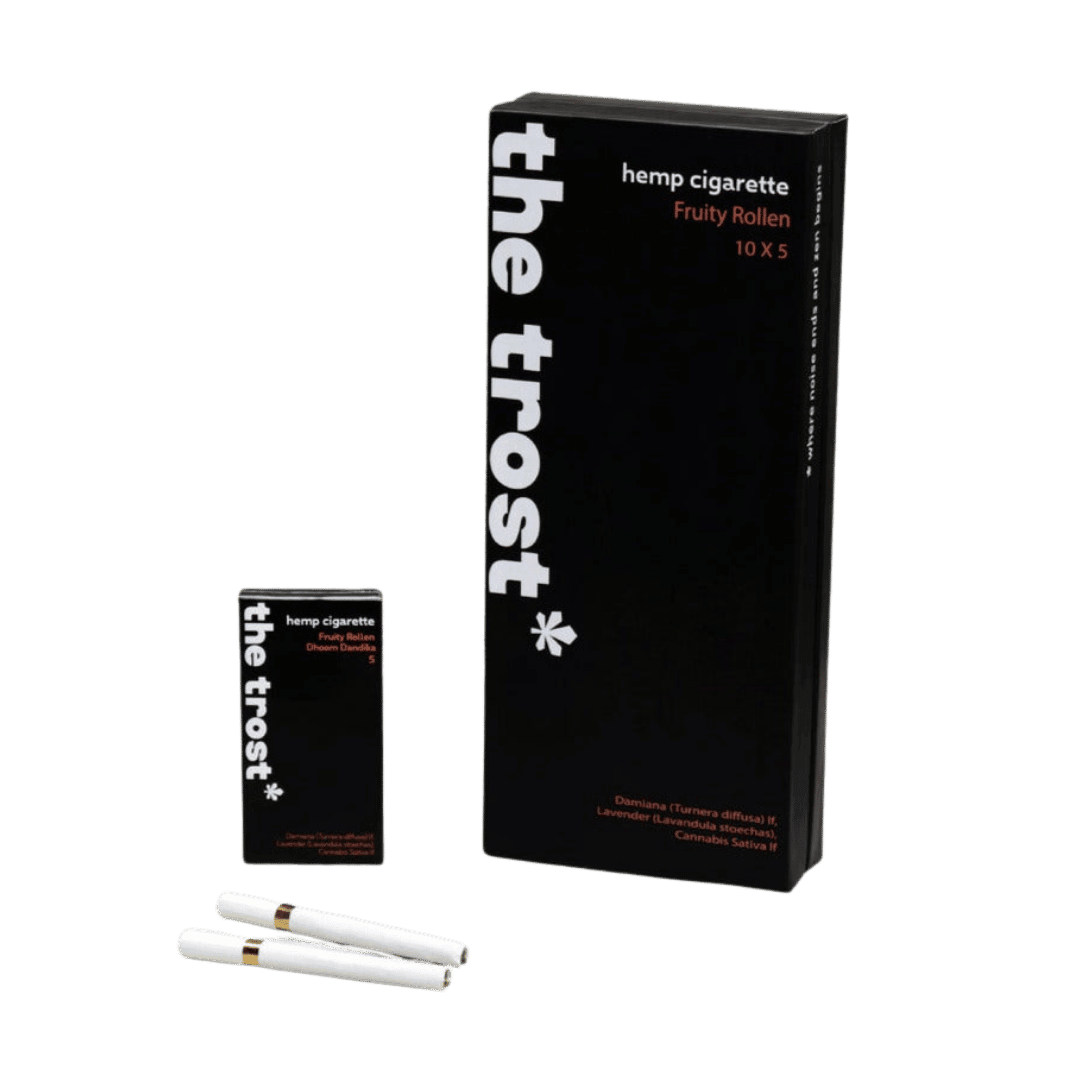 The Trost- Hemp Herbal Cigarette - Fruity Rollen (10x5 pack)Hemp CigarrettsTrost Hemp Cigarettes for Stress & Addiction Relief
