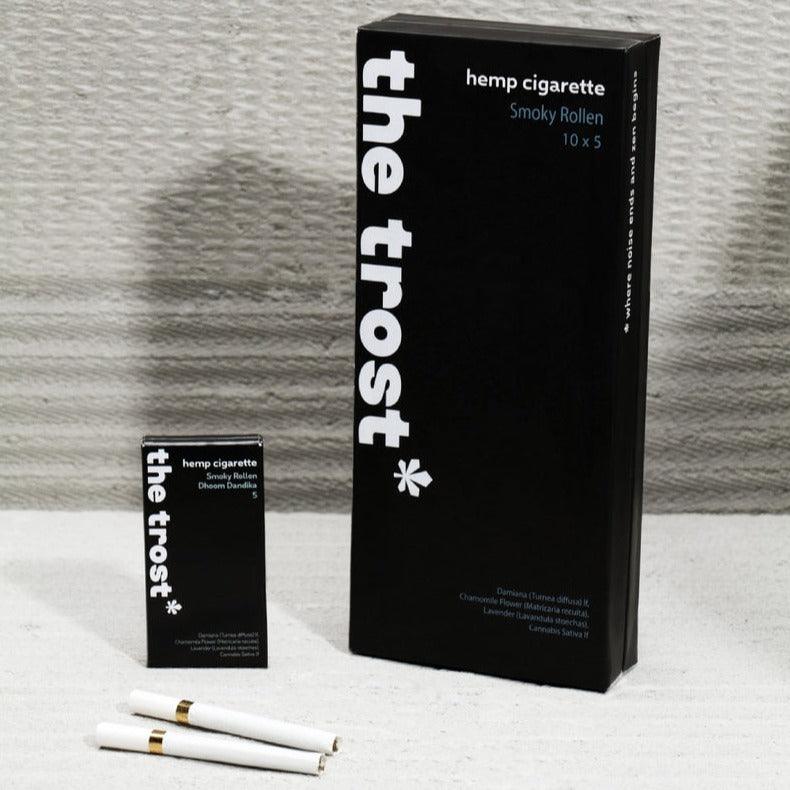 The Trost- Hemp Herbal Cigarette - Smoky Rollen (10x5 pack)Hemp CigarrettsHemp Herbal Cigarettes - Enjoy Natural Relaxation