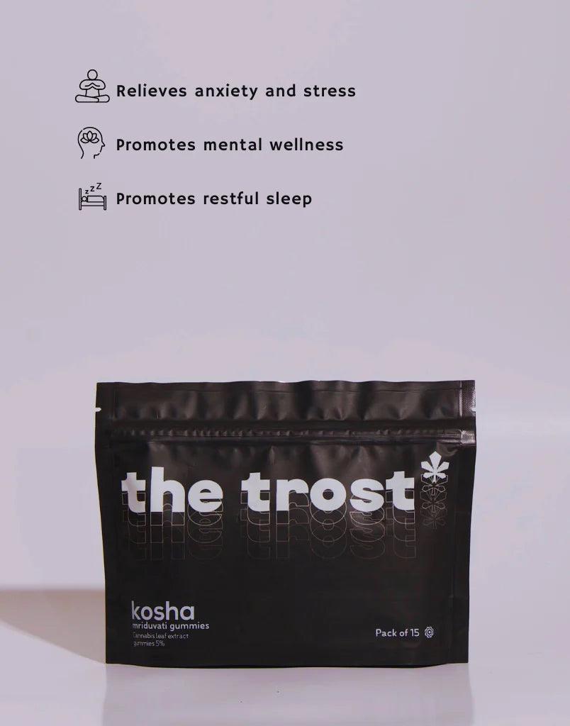 The Trost- Kosha (Mint Flavor)- Cannabis Gummies (Mriduvati)- 5% Cannabis ExtractCBD GummiesCannabis Gummies - Mint Flavor - Stress Relief | 12mg CBD
