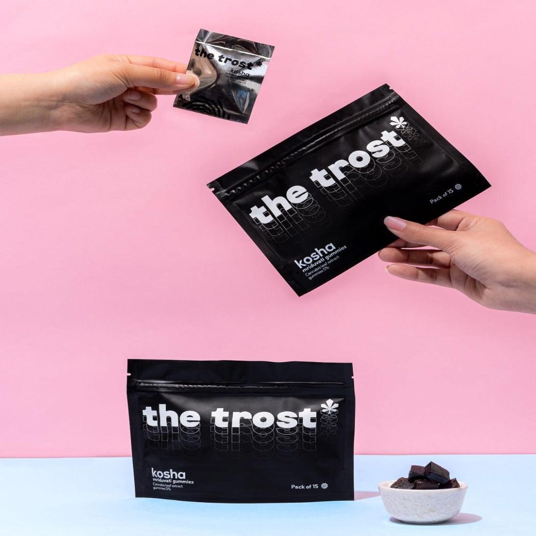 The Trost - Kosha (Cola Flavor)- Cannabis Gummies (Mriduvati)- 5% Cannabis ExtractCBD GummiesKosha Cannabis Gummies - CBD Gummies | Stress Relief, Sleep Aid