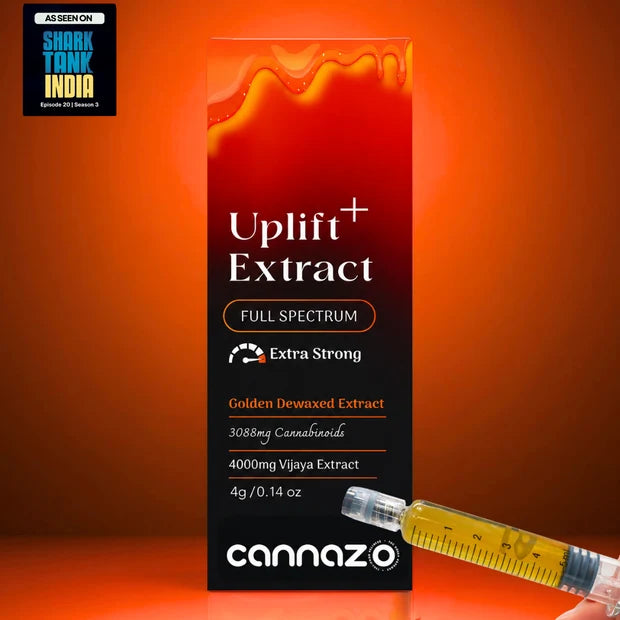 Cannazo Uplift Plus - Strong Full-Spectrum Extract for Chronic Pain, De-Addiction and Insomnia