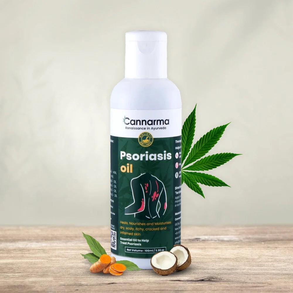 Cannarma- Psoriasis Oilskin care oilCannarma Psoriasis Oil - Psoriasis Ayurvedic Oil | Natural Relief