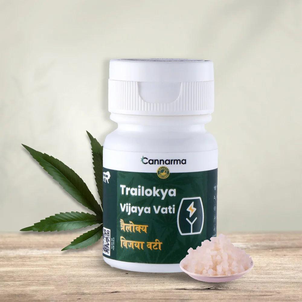 Cannarma- Trailokya Vijaya VatiVijaya VatiCannarma Vijaya Vati - Pain Relief | Ayurvedic Cannabis