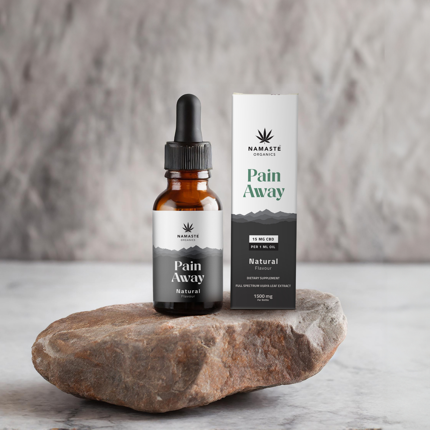 Namaste Organics Pain Away 1:1 Vijaya Extract | CBD + THC Oil for Chronic Pain Relief.