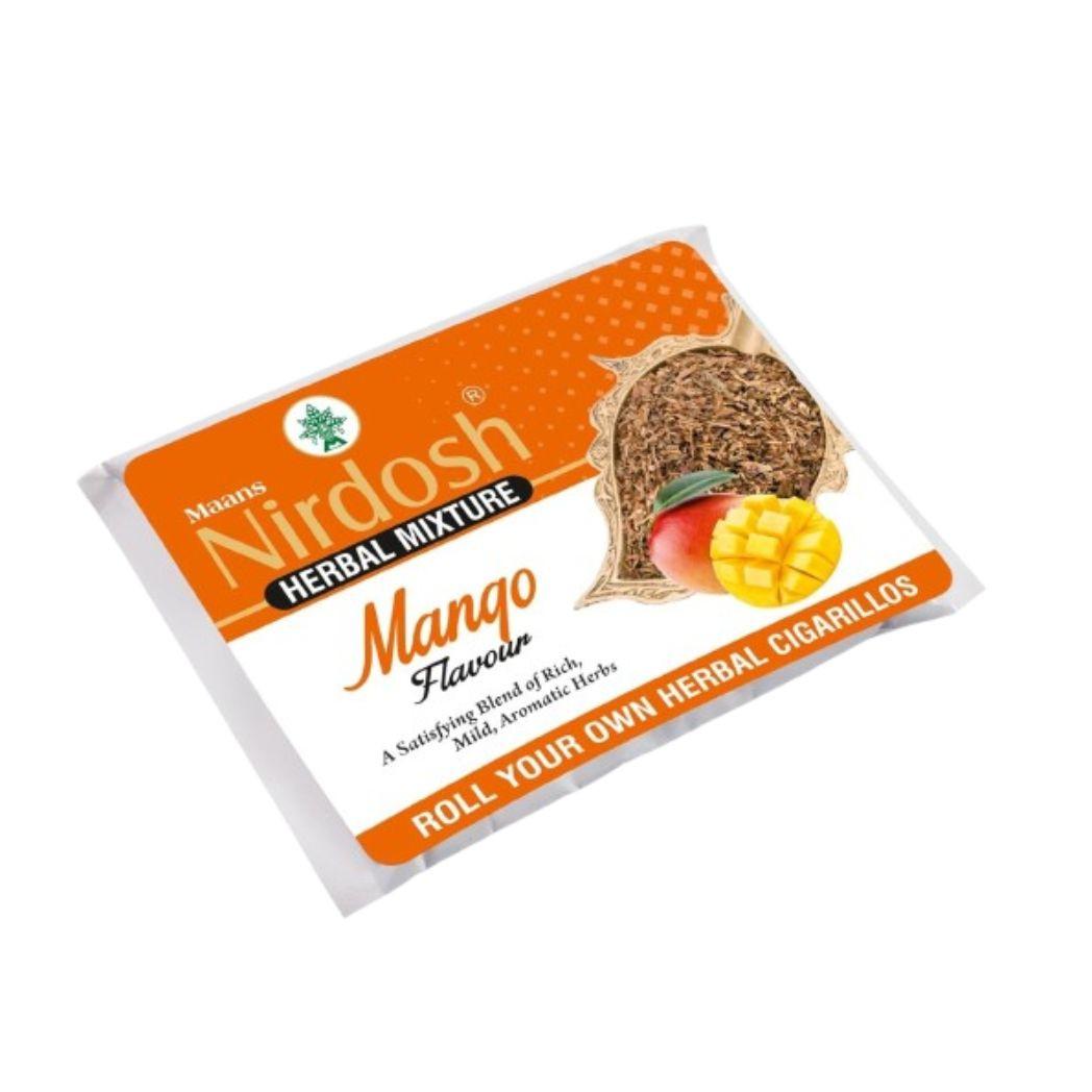 Nirdosh Mango Flavour Herbal Raw Mixture 35g | 100% Tobacco & Nicotine Free | Ayurvedic Blend.