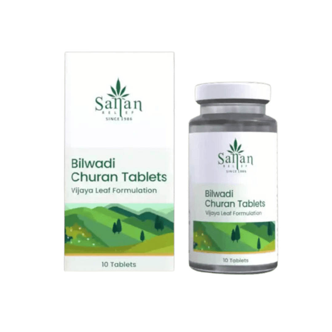 Bilwadi Churan Tablet 500mg- Sanan ReliefBilwadi Churan TabletBilwadi Churan Tablet 500mg - Digestive Relief | IBS, Diarrhea Treatment
