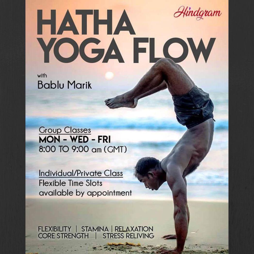 Hatha Yoga Flow & Functional Fitness Online Personal Class With Bablu Marik.