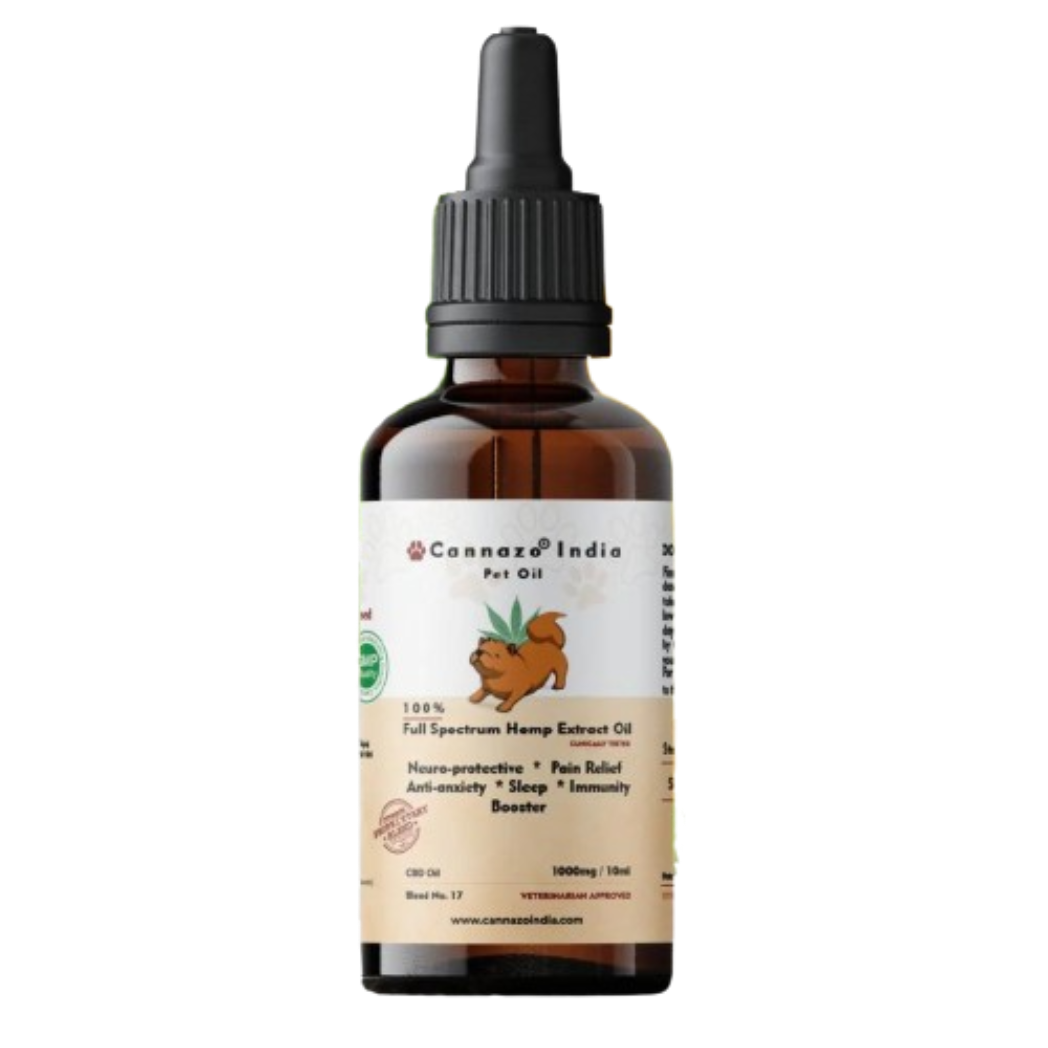 Cannazo - Pure CBD Oil for All types of pets | 1000mg / 10ml