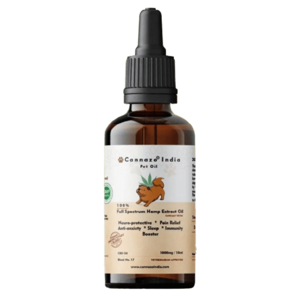 Cannazo - Pure CBD Oil for All types of pets | 1000mg / 10ml.