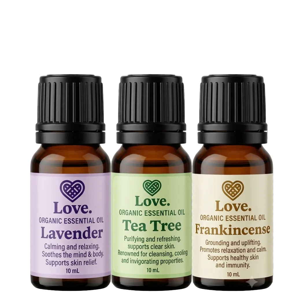 Love. Organic Essential Oils | Pure & Potent Botanical Oils for Shamanic Rituals, Meditation & Mindful Wellness 10ML