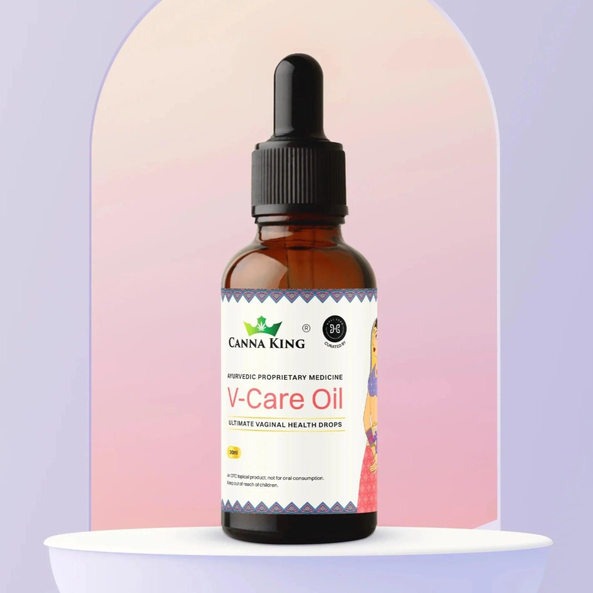 Cannaking- V-Care Oil: Ultimate Vaginal Health Drops.