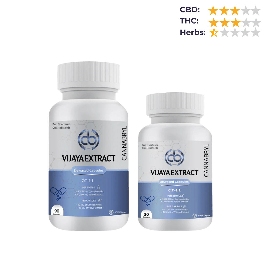 Cannabryl - Ayurvedic Medical Cannabis Dewaxed Extract Capsules.