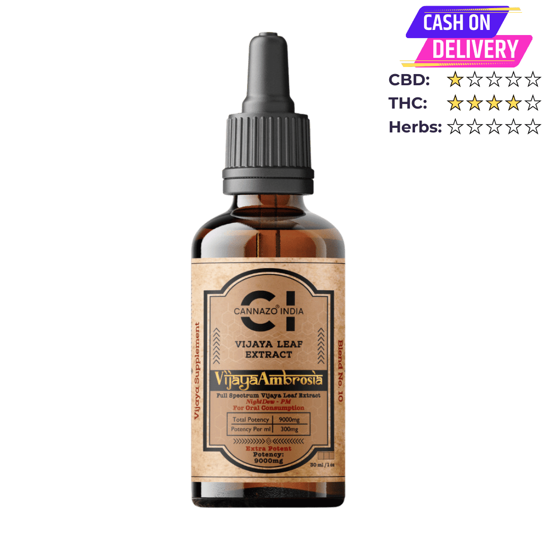 Cannazo - Vijaya Ambrosia THC Rich oil (1:4) 9000mg - CBD Store India