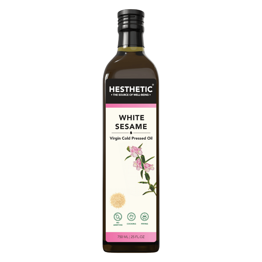 Hesthetic Cold Press White Sesame Seed Oil.