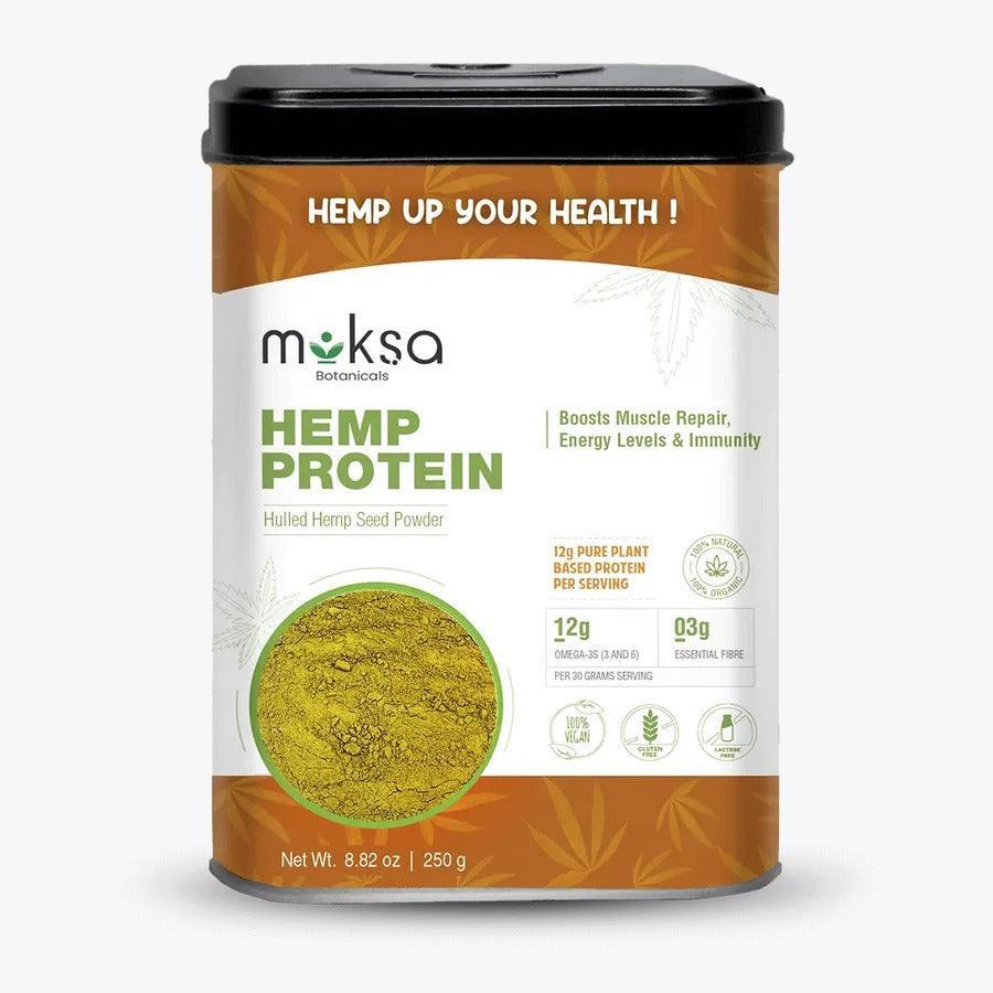 Moksa Botanicals Hemp Seed Protein Powder.