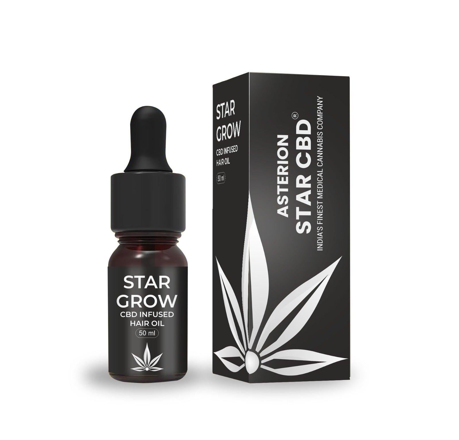 StarCBD- Star Glow CBD Infused Hair Oil.