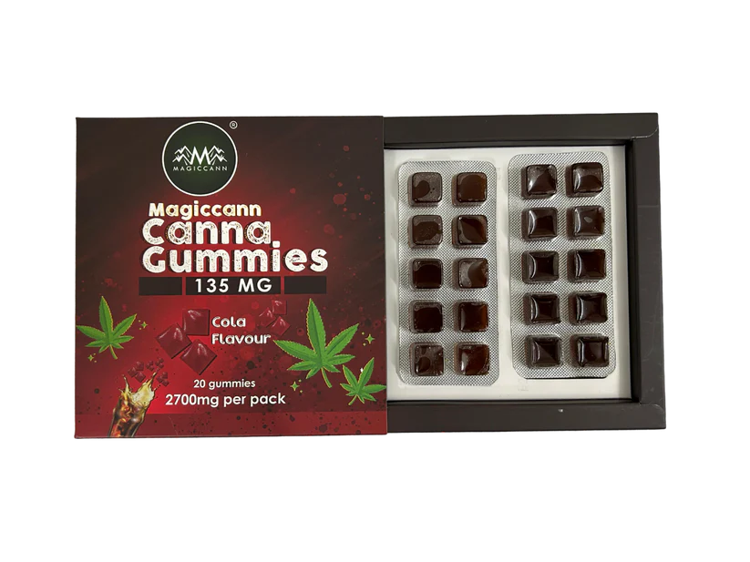 Magiccann Canna Gummies - Cannabis infused gummies 135MG Extra Strong -Cola Flavor