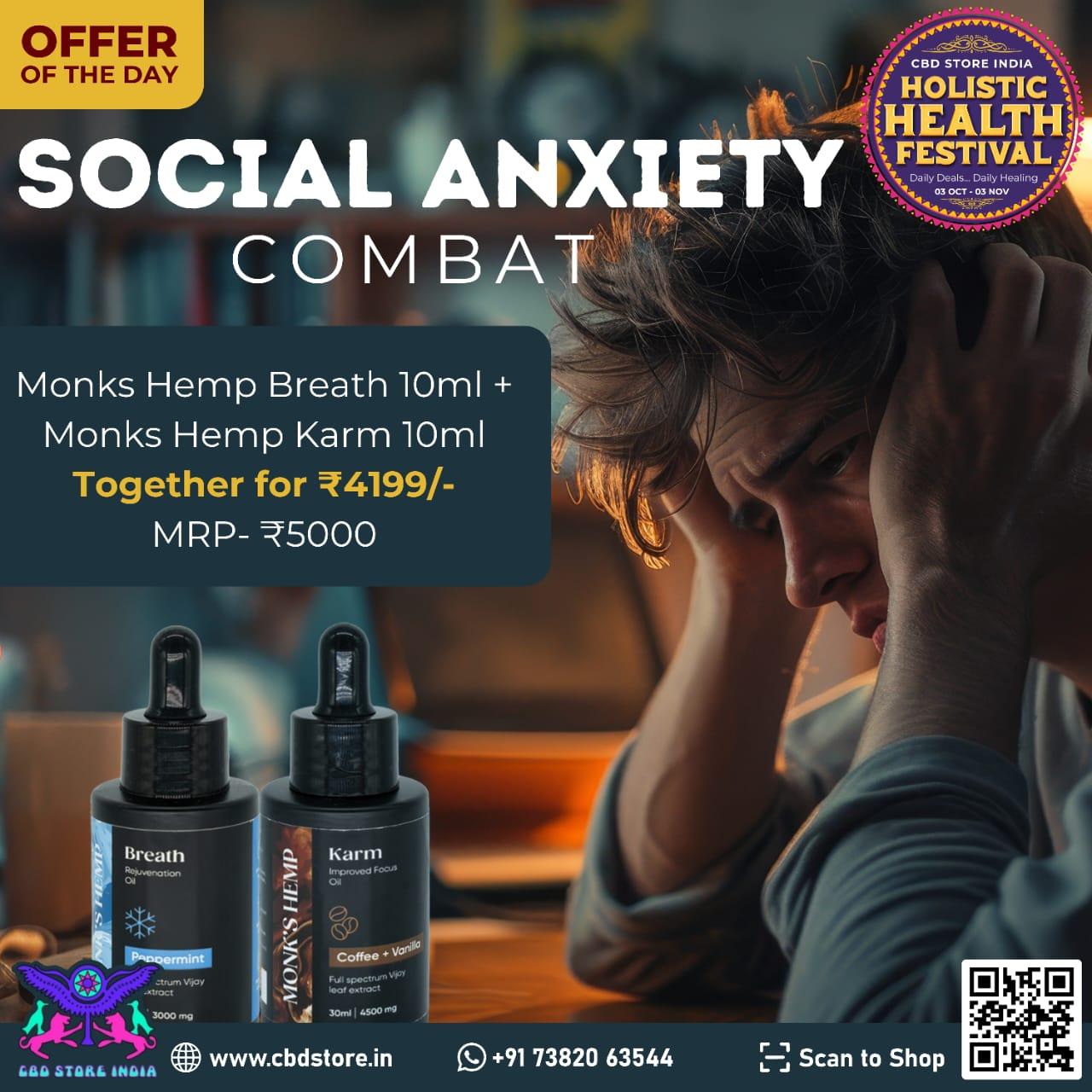Monks Hemp- Social Anxiety CombatCBD OilMonks Hemp Combat - Hemp Social Anxiety Relief | Natural Calm & Wellness