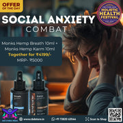 Monks Hemp- Social Anxiety Combat - CBD Store India