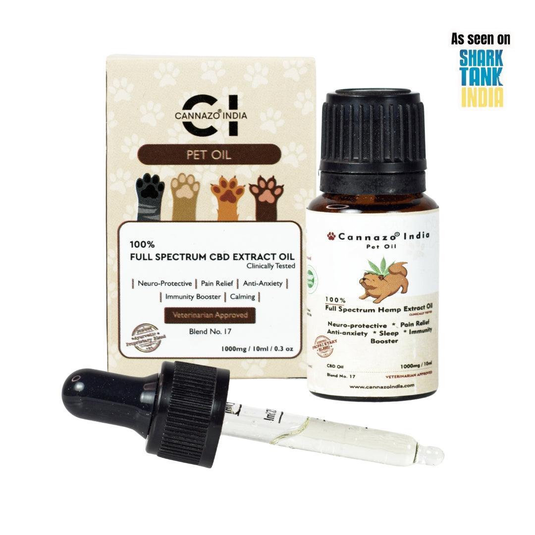Cannazo - Pure CBD Oil for All types of pets | 1000mg / 10ml.