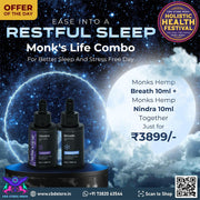 Monks Hemp- Life Combo: Breath & Nindra - CBD Store India